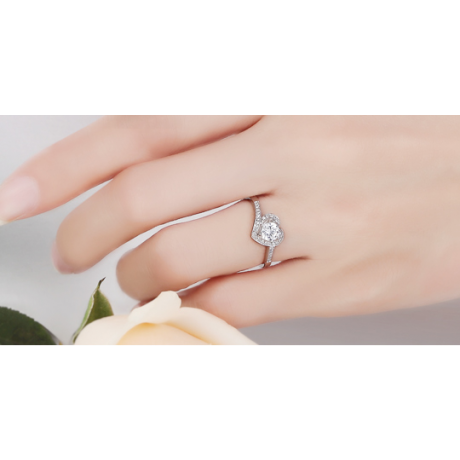 Anello solitario Due Ori - Diamante 0.50ct