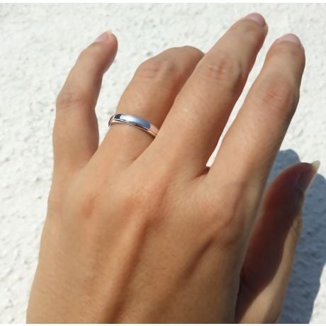 Fede Nuziale da Donna Madeline - Platino e Diamante