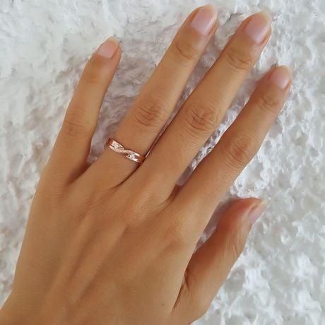 Fede Nuziale da Donna Constance - Oro Rosa e Diamanti