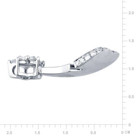 Ciondolo - Oro bianco 2.68gr - Diamanti 0.250ct