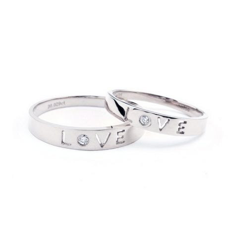 Fedi Nuziali Love for Ever & Essential - Platino e Diamante
