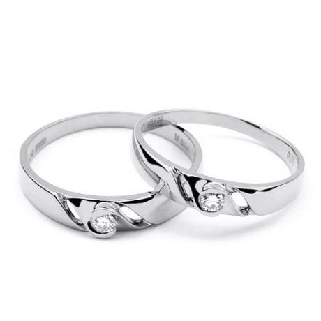 Fede Nuziale da Donna Maëlla - Platino, Diamante