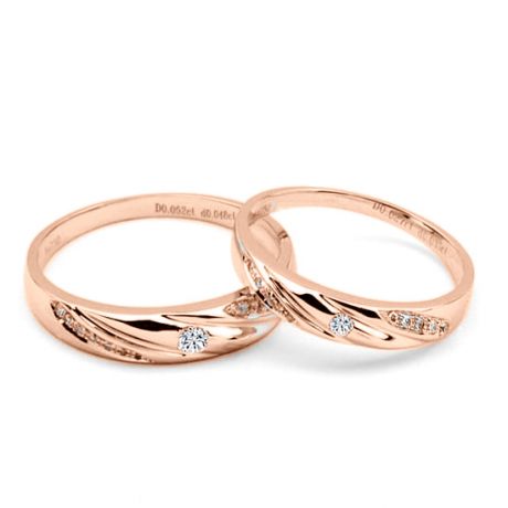 Fedi Nuziali Dolce & Stewart - Fedine in Oro Rosa e Diamanti