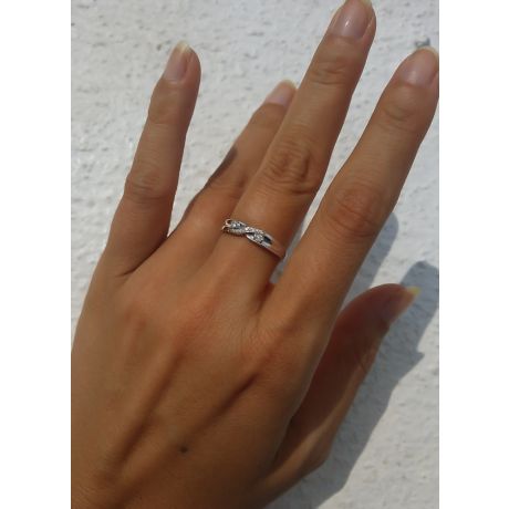 Fede Nuziale da Donna Monika - Platino e Diamanti