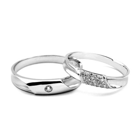 Fede Nuziale Platino & Diamante. Fedina Donna | Chloé