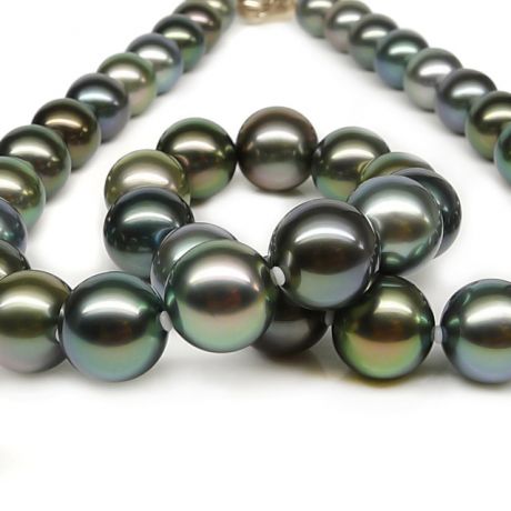 Collana Prince Joinville - Perle Coltivate Miste di Tahiti oro giallo