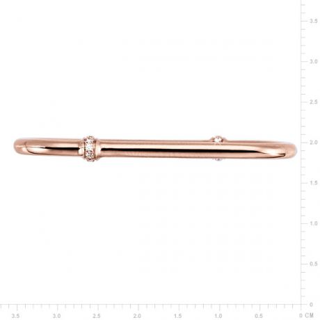 Ciondolo - Oro rosa 3.63gr - Diamanti 0.060ct