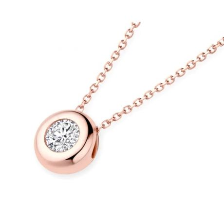 Ciondolo Punto Luce Kili - Oro Rosa 18ct & Diamante