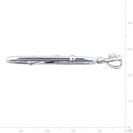 Ciondolo - Oro bianco 2.74gr - Diamanti 0.500ct