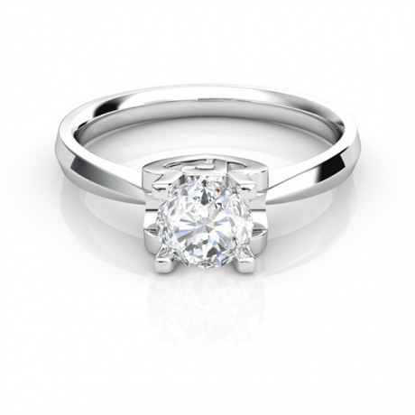 Anello iniziale - Lettera P - Diamante, platino | Gemperles
