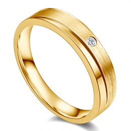 Fede nuziale Una punta d'amore da Uomo, Oro giallo
