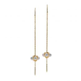 Orecchini Trifoglio 4 Perle