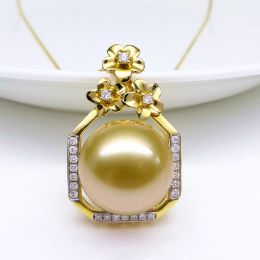 Ciondolo parfum précieux -  Oro giallo & diamanti - Perle do