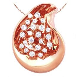Ciondolo - Oro rosa 10.64gr - Diamanti 1.100ct