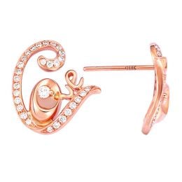 Orecchini Astypalée - Pendenti da Donna in Oro Rosa e Diamanti