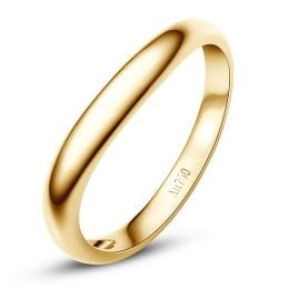 Fede nuziale uomo. Oro giallo 3.00gr - Diamante 0.009ct | Viktor