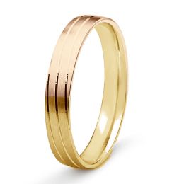 Fede Uomo - 2 Ori 4.00gr oro giallo e rosa