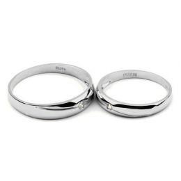 Fedi Nuziali Coralis & Marteen - Platino PT950 e Diamante