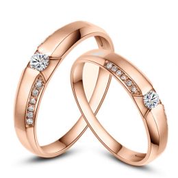 Fedi Nuziali Dietrich & Colin - Oro Rosa & Diamanti