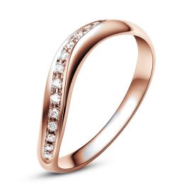 Fede Nuziale Garance - Anello Donna in Oro Rosa & Diamanti