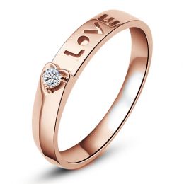 Fede Donna - Oro rosa 2.37gr - Diamante 0.040ct
