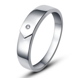 Fede Uomo - Platino 4.06gr - Diamante 0.010ct