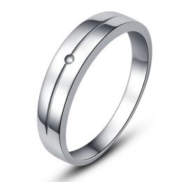 Fede Uomo - Platino 4.92gr - Diamante 0.008ct