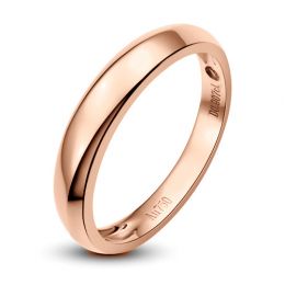 Fede nuziale Uomo. Oro rosa. Diamante 0.007ct