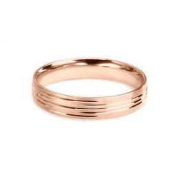 Fede nuziale Uomo in Oro rosa 18ct | Une vie avec toi