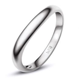 Fede nuziale uomo. Platino 3.00gr - Diamante 0.009ct | Vikto