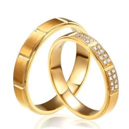 Coppia di Fedi Nuziali Exceptionnellement Vôtre - Oro Giallo, Diamanti