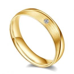 Fede Nuziale Uomo Étreintes Infinies - Oro Giallo, Diamanti