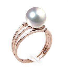 Anello Momo - Oro Rosa e Perla Akoya Giappone