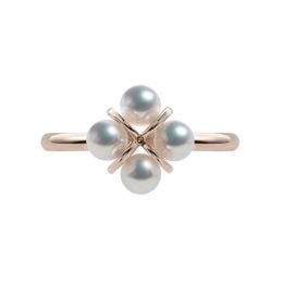 Anello Trèfle - Oro Rosa & Perla Akoya