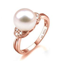 Anello Heureux Stratagème - Oro Rosa 18kt e Perla d'Acqua Do