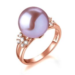 Anello Alexandrie - Oro Rosa, Perla d'Acqua Dolce