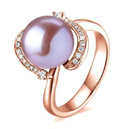 Anello Voluptueuse - Oro Rosa, Perla d'Acqua Dolce