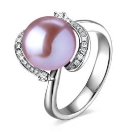 Anello Voluptueuse - Oro Bianco, Perla d'Acqua Dolce