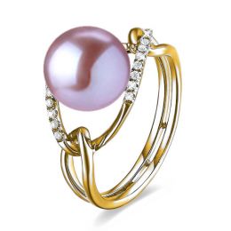Anello À l'Unisson - Oro Giallo, Perla d'Acqua Dolce