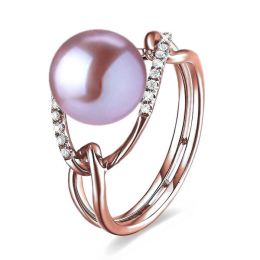 Anello À l'Unisson - Oro Rosa, Perla d'Acqua Dolce