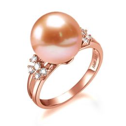 Anello Alexandrie - Oro Rosa, Perla d'Acqua Dolce
