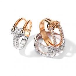 Anello Nodo Marino Oro rosa, Diamanti | Gemperles