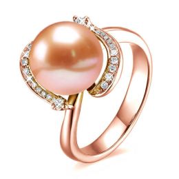 Anello Voluptueuse - Oro Rosa, Perla d'Acqua Dolce
