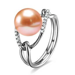 Anello À l'Unisson - Oro Bianco, Perla d'Acqua Dolce