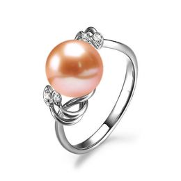 Anello Calisto - Oro Bianco 18kt e Perla d'Acqua Dolce