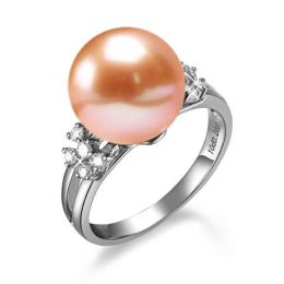 Anello Alexandrie - Oro Bianco, Perla d'Acqua Dolce
