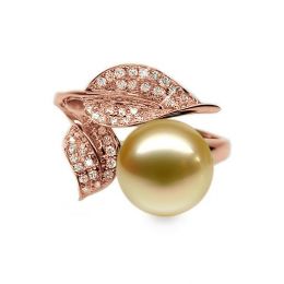 Anello Jasmin - Perla dei Mari del Sud Gold e Oro Rosa