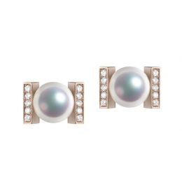 Orecchini A Lobo Otohiko - Perle Akoya Bianche 7/7.5mm AAA -