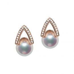 Orecchini Pendenti Masako - Perle Akoya Bianche 8/8.5mm AAA