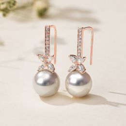 Orecchini Pendenti Symphonie Nuptiale - Perle Akoya Bianche 